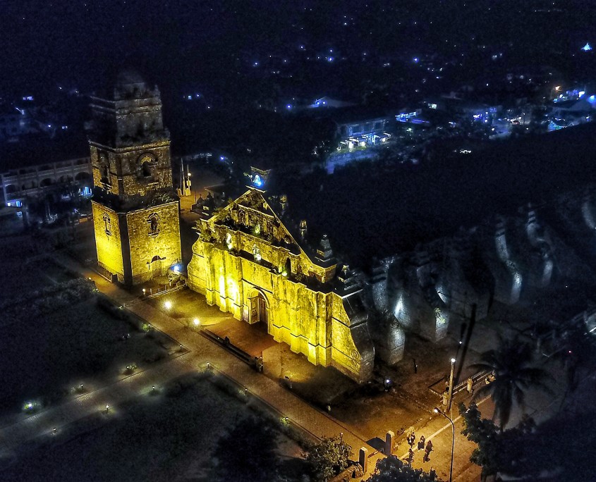 Paoay Church At Night